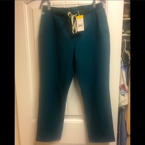 Women’s FIGS scrub pant, size M, Caribbean Blue